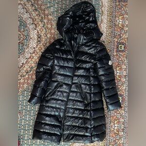 Moncler Shiny Black Quilted Jacket